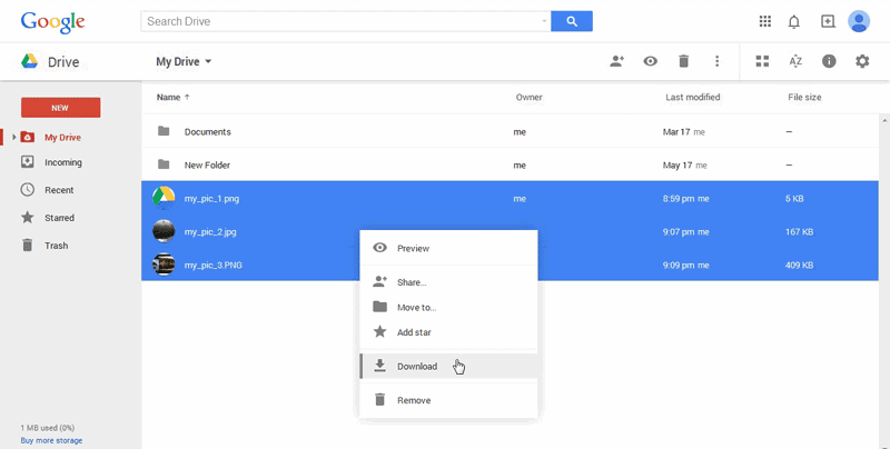 how to download photos from google drive to laptop