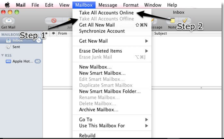 mail app for mac isnt sending emails