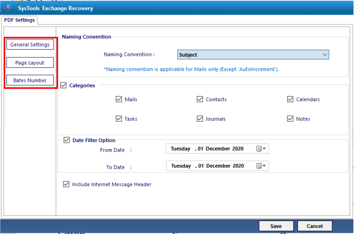 pdf advance settings