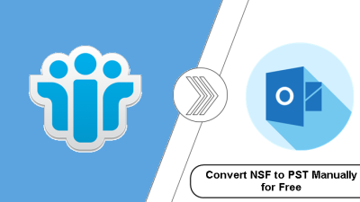 convert nsf to pst manually