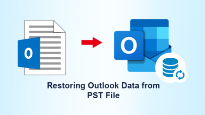 restoring outlook data from pst file