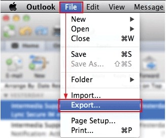 export in outlook for mac olm