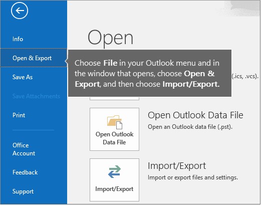 select import/export