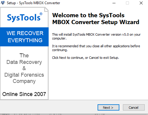 mbox to pst converter