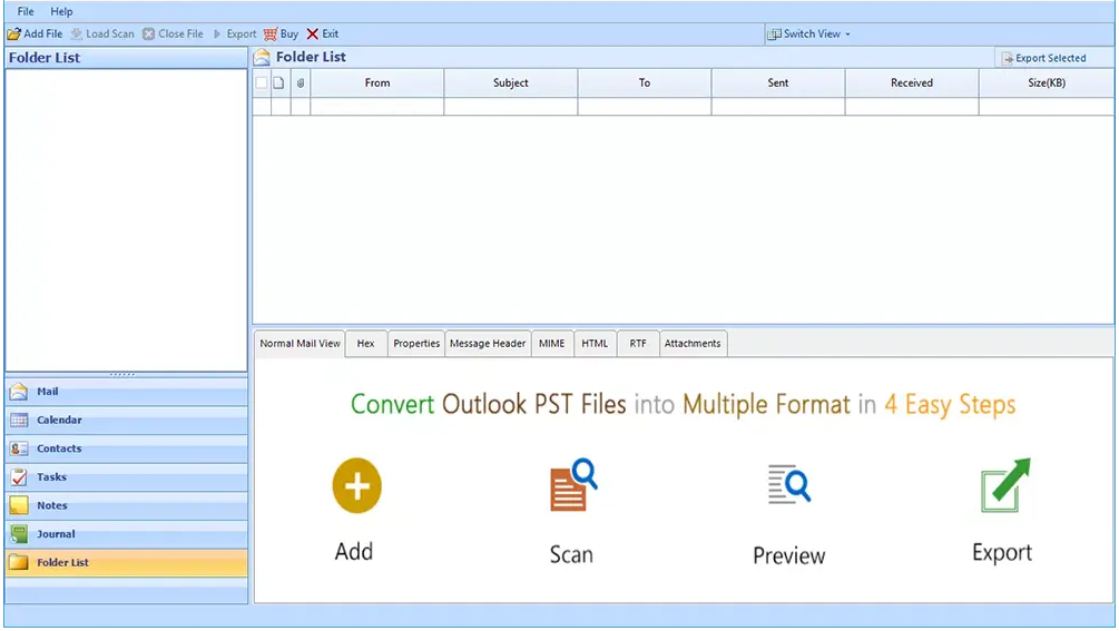 start the best PST Converter tool