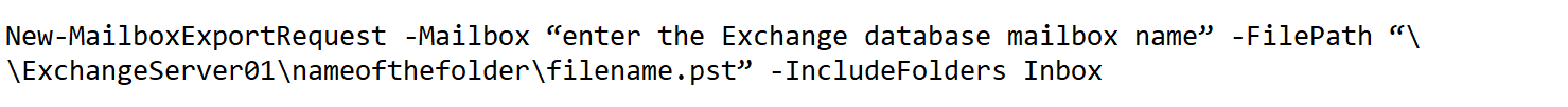 exchange command to export emails