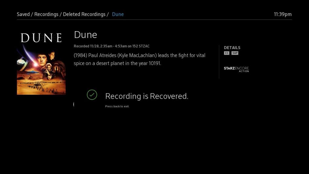 How do I recover deleted DVR recordings?