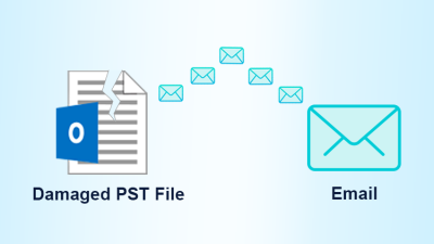 extract emails from damaged pst file