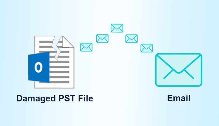 extract emails from damaged pst file