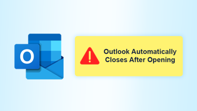 outlook automatically closes after opening